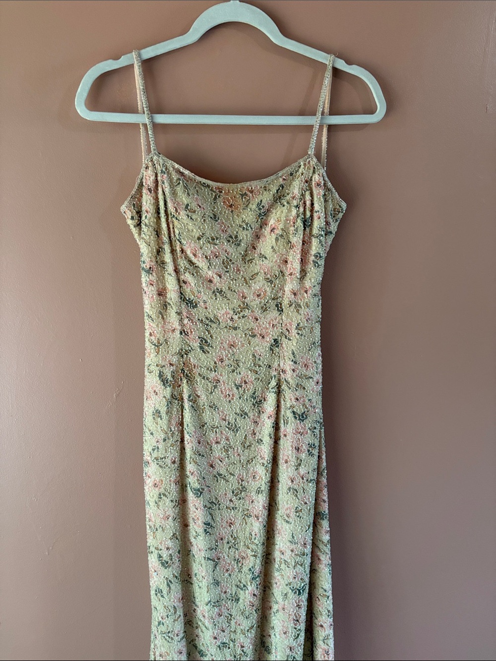Mia Bella Beaded Floral Dress